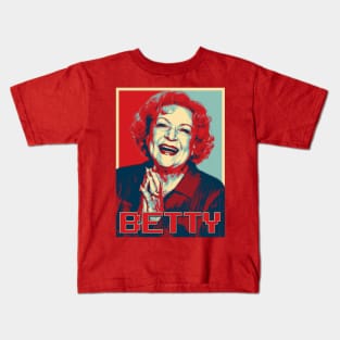 Betty White Pop Art Retro Kids T-Shirt
